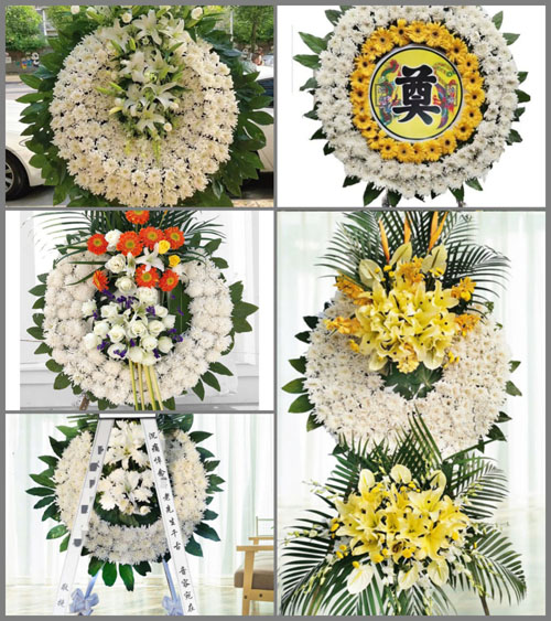 湖南永州祁阳县白水镇铁炉村花圈速递